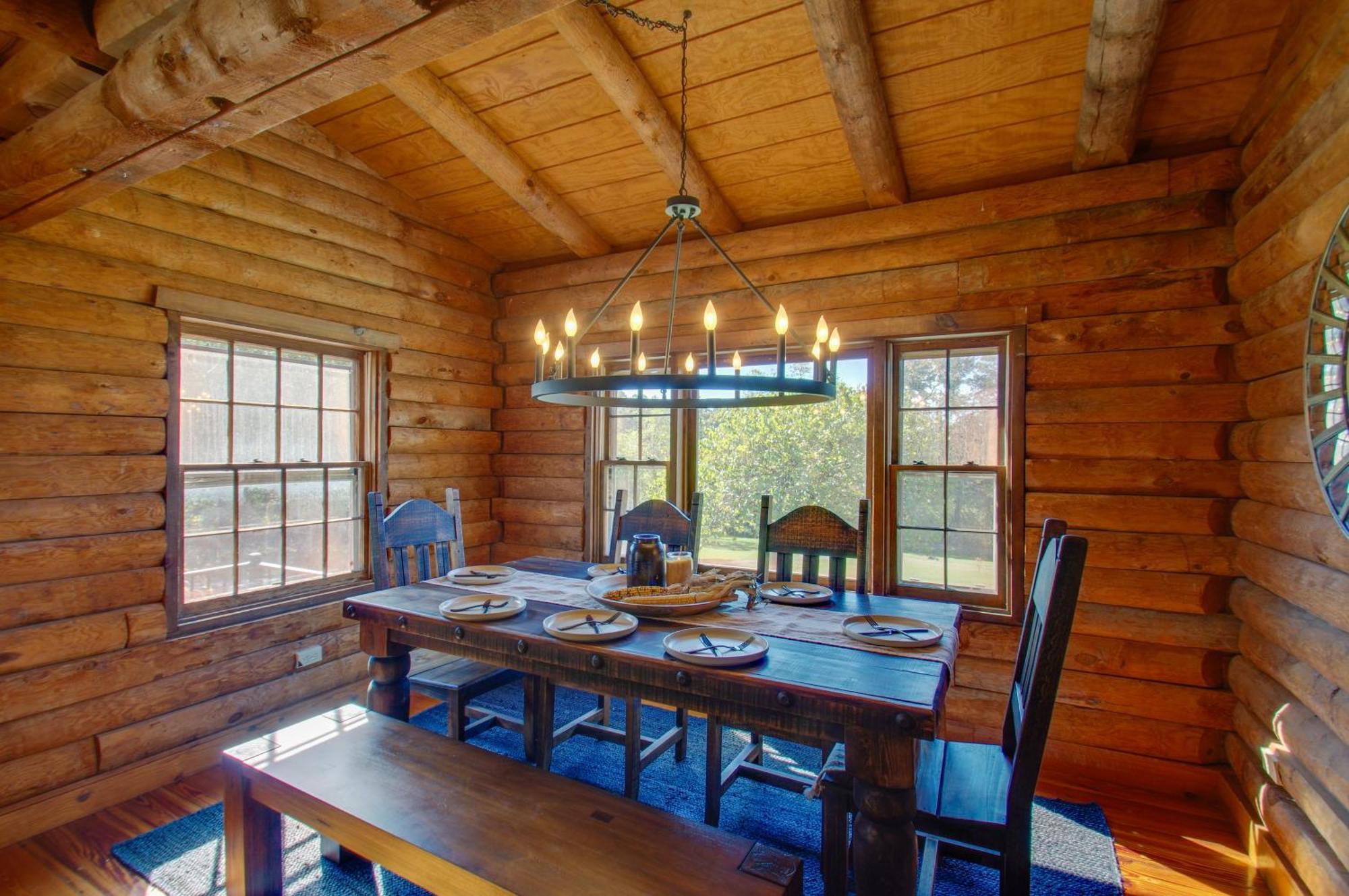 Cozy Log Cabin Getaway With Fire Pit And 3 Acres! Ruckersville Esterno foto