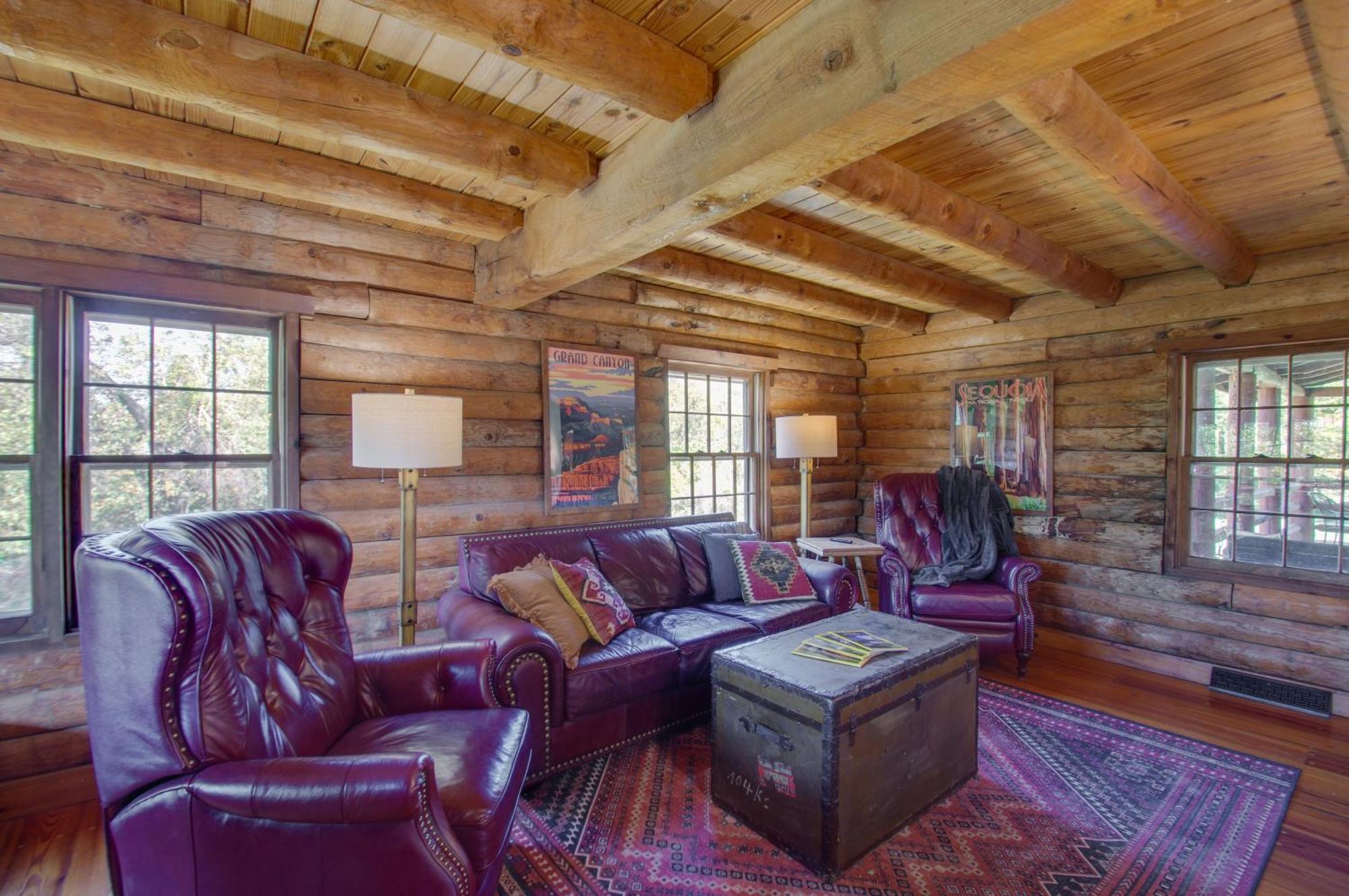 Cozy Log Cabin Getaway With Fire Pit And 3 Acres! Ruckersville Esterno foto